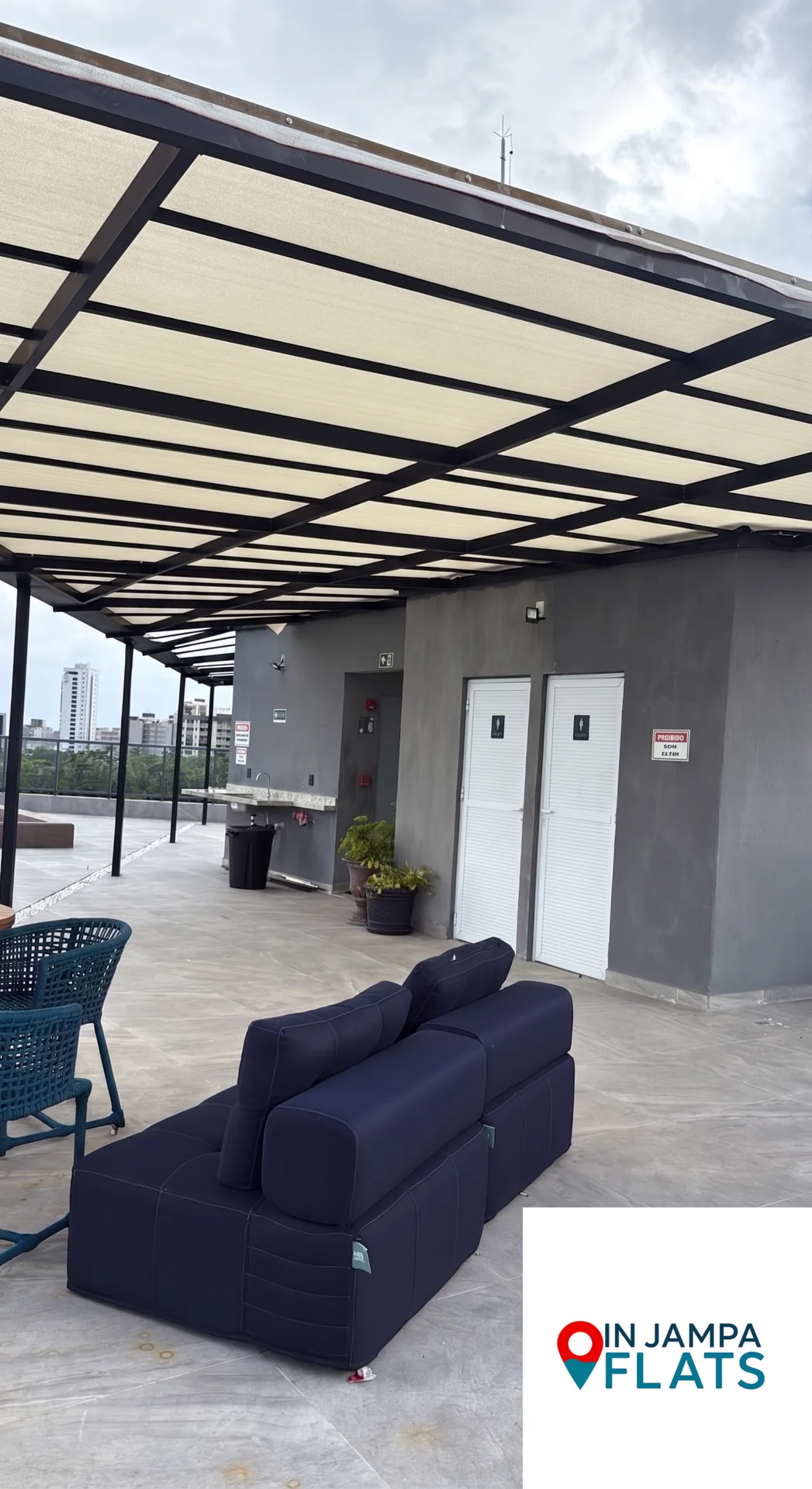 Lounge em área de lazer